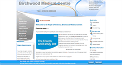 Desktop Screenshot of birchwoodmedicalcentre.co.uk